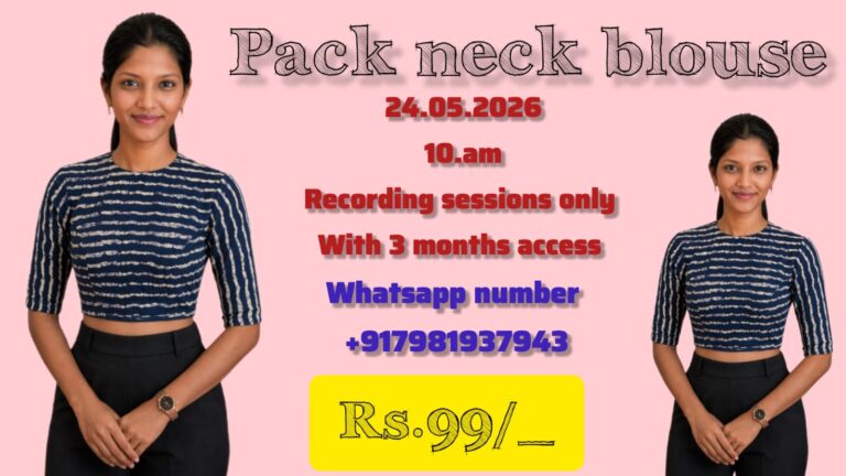 Pack neck blouse