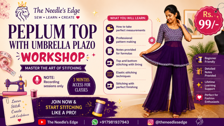 Peplum top with umbrella palazo